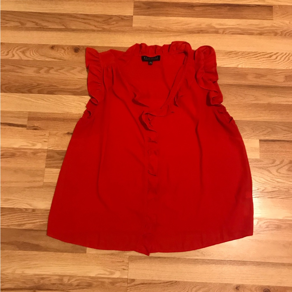 Eloquii red Rayon top